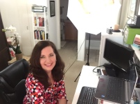 Valerie Sargent prepares for a live client webinar